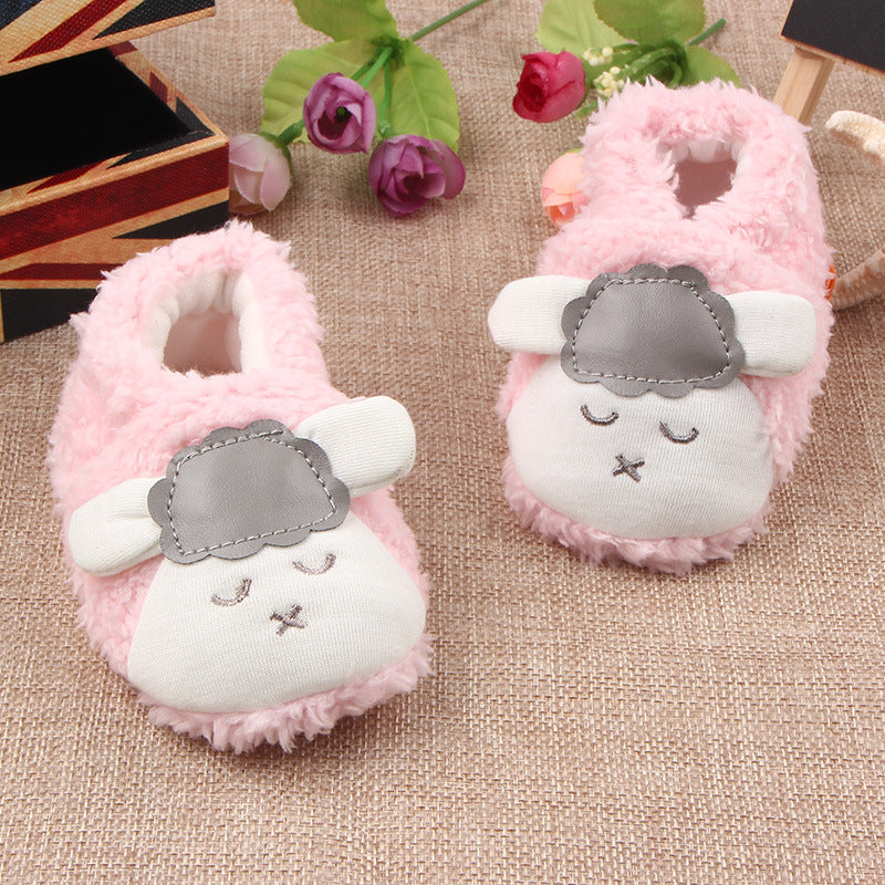 Sales of new autumn and winter coral velvet baby shoes, baby shoes wholesale 0118