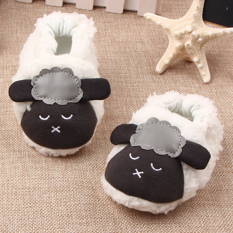 Sales of new autumn and winter coral velvet baby shoes, baby shoes wholesale 0118