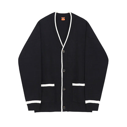 Men's Knitting Loose Sweater Coat