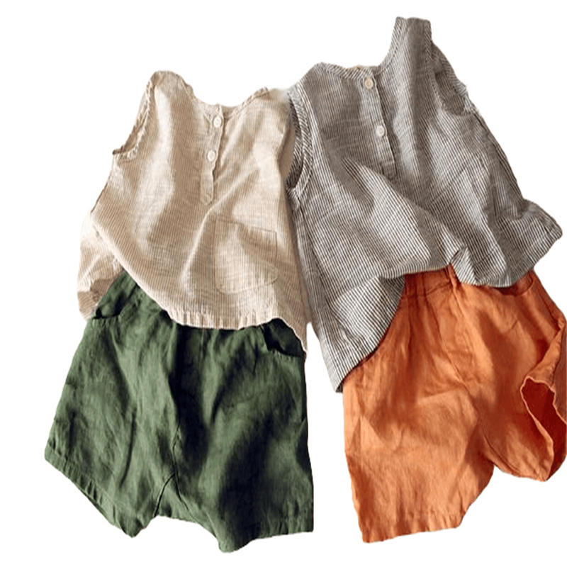 children's  cotton and linen shorts
