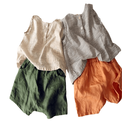 children's  cotton and linen shorts