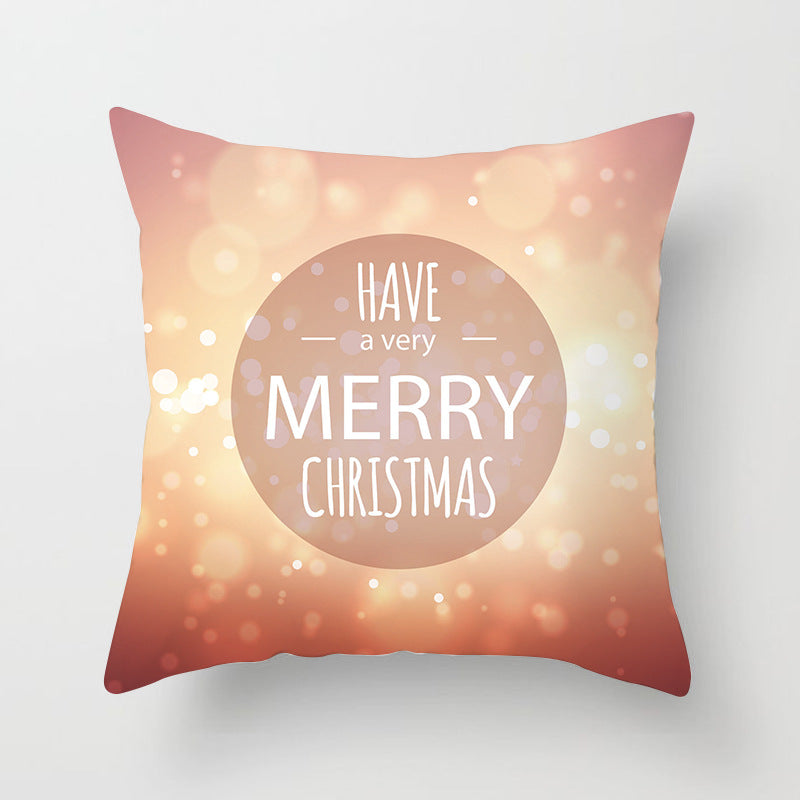 Santa Cartoon Digital Printed Sofa Pillow Cushion