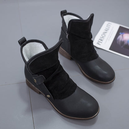 Autumn and winter flat heel 40-43 casual low-top cotton shoes