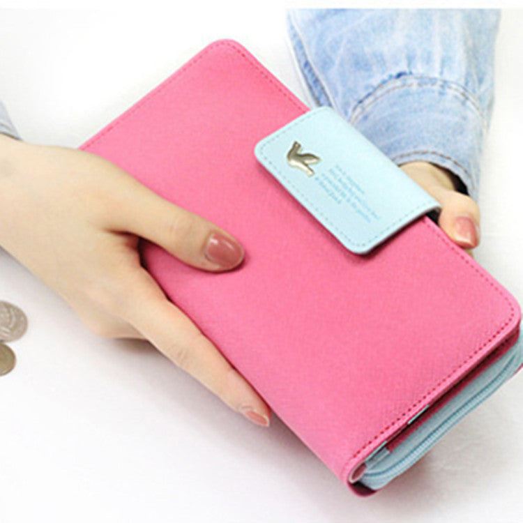 Long wallet women's zero purse with large capacity bird kits holding new handbag