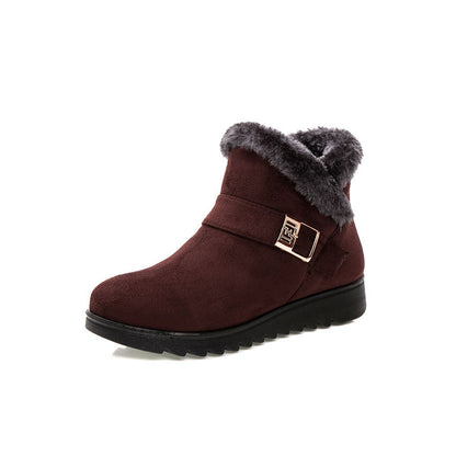 Plus size warm cotton boots