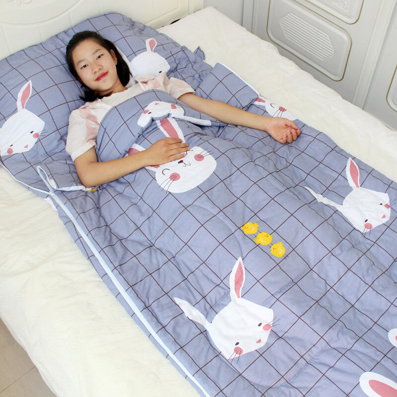 Adult indoor single summer thin sleeping bag