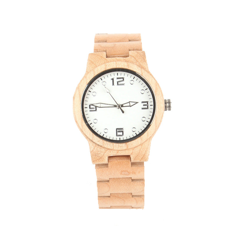 Bamboo quartz watch