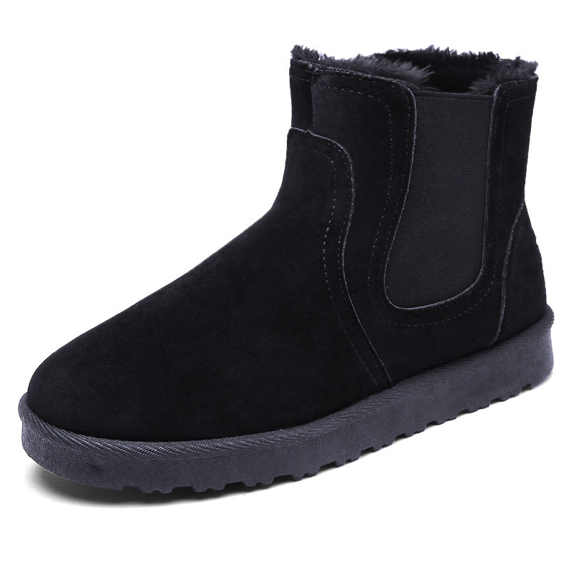 Men's warm mid-tube casual padded snow boots