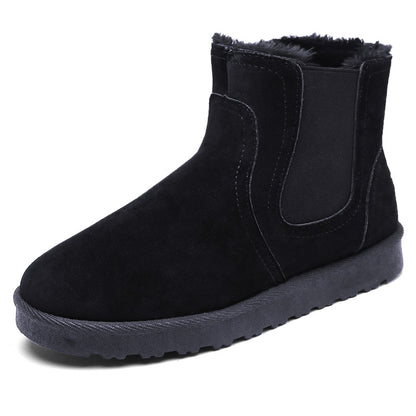 Men's warm mid-tube casual padded snow boots