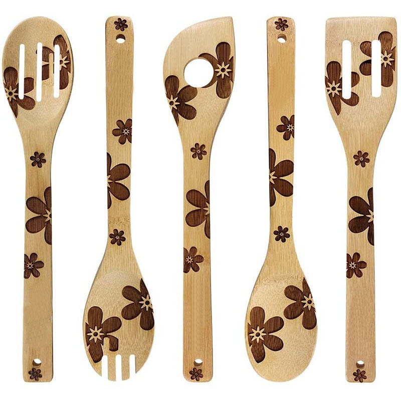Christmas laser design bamboo shovel