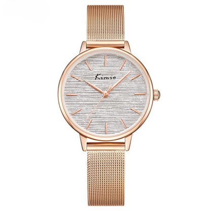 Rainbow Gradient Color Glitter Ladies Watch Mesh Strap Fashion Watch