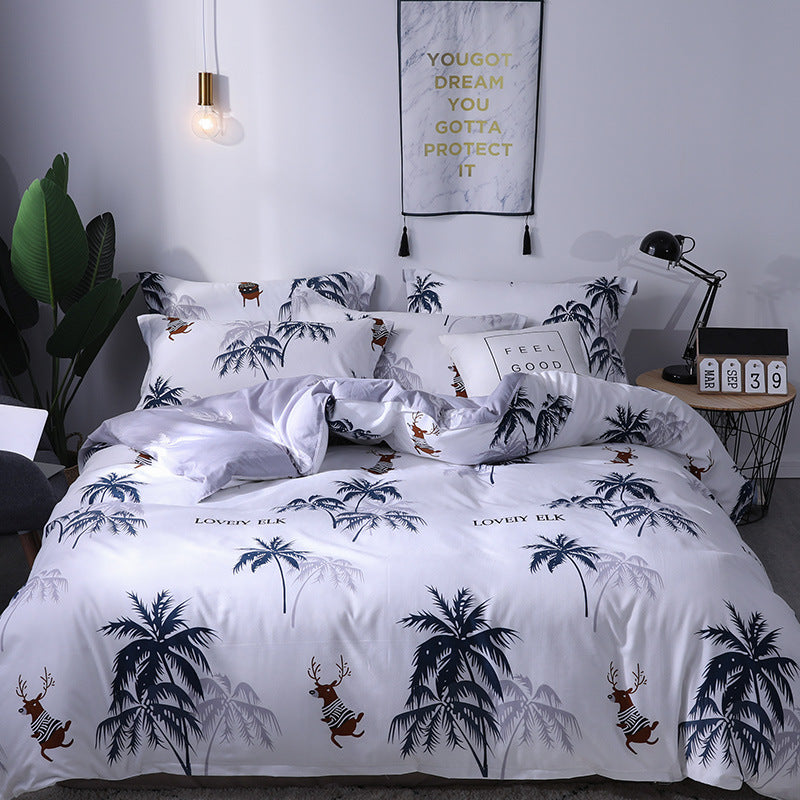 Four-piece cotton bedding with multiple specifications