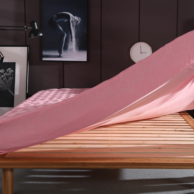 Solid color zipper bedspread