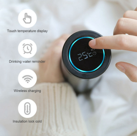 Intelligent stainless steel water bottle