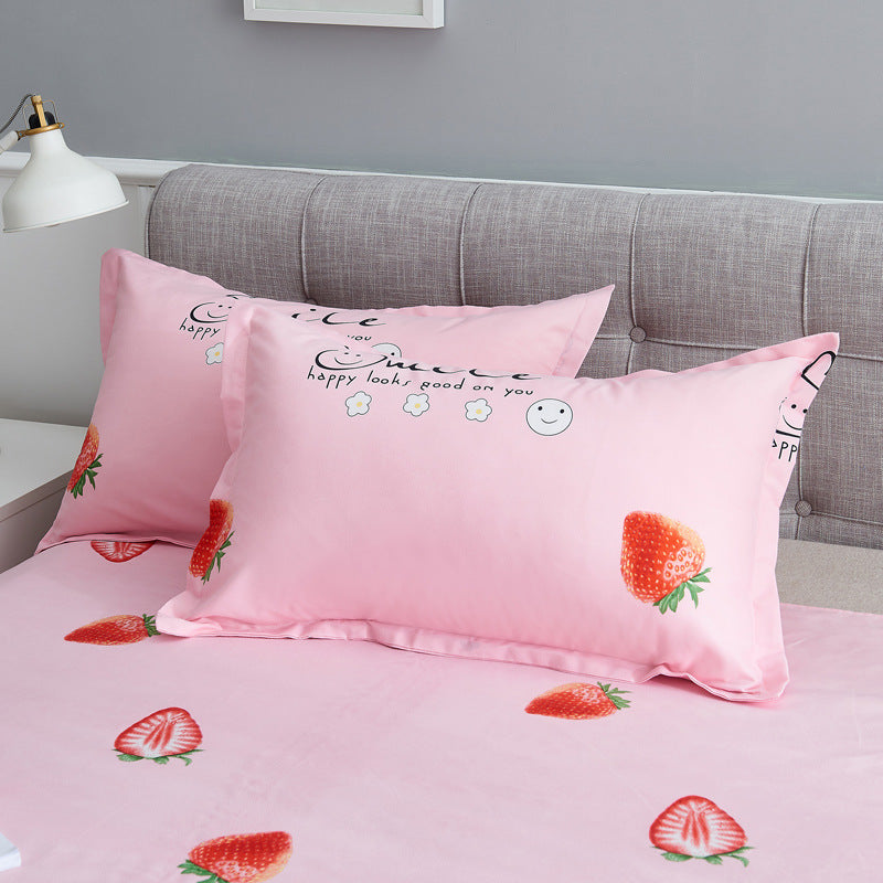 Brushed double pillowcase