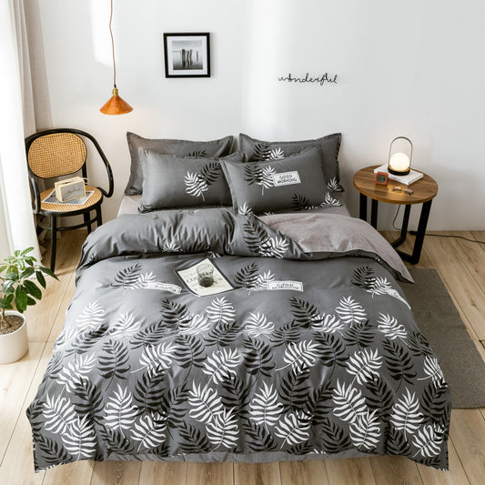 A three-piece quilt cover