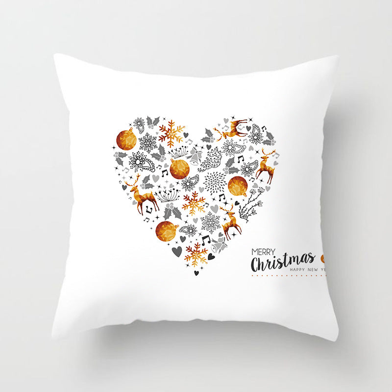 Santa Cartoon Digital Printed Sofa Pillow Cushion