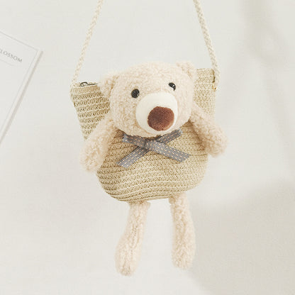 Mini Cute Bear Decorative Bag Diagonal Cross