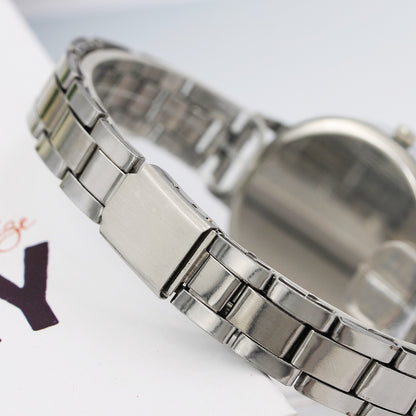 12 head nail steel belt ladies watch