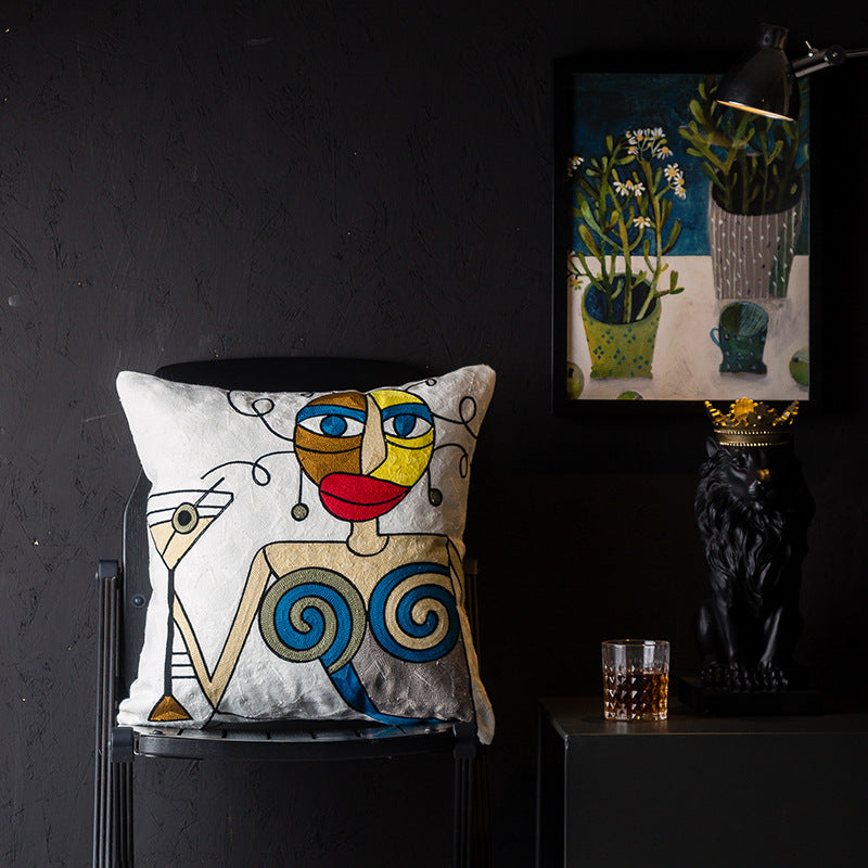 Abstract wind pillowcase