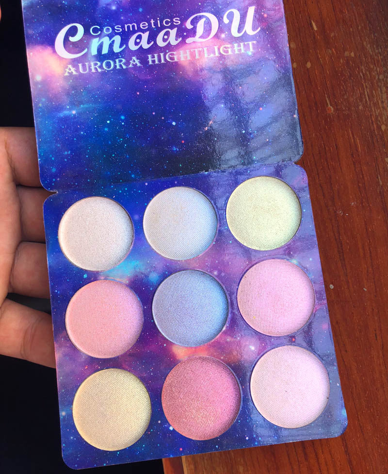 9 Color High Disc Eye Shadow Disc Chameleon High Gloss Polarized Repair Powder