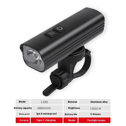 New Bicycle Headlight USB Rechargeable Cycling Light Suit