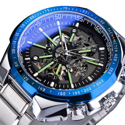 Men's Fashion Skeleton Waterproof Automatic Mechanical Watch