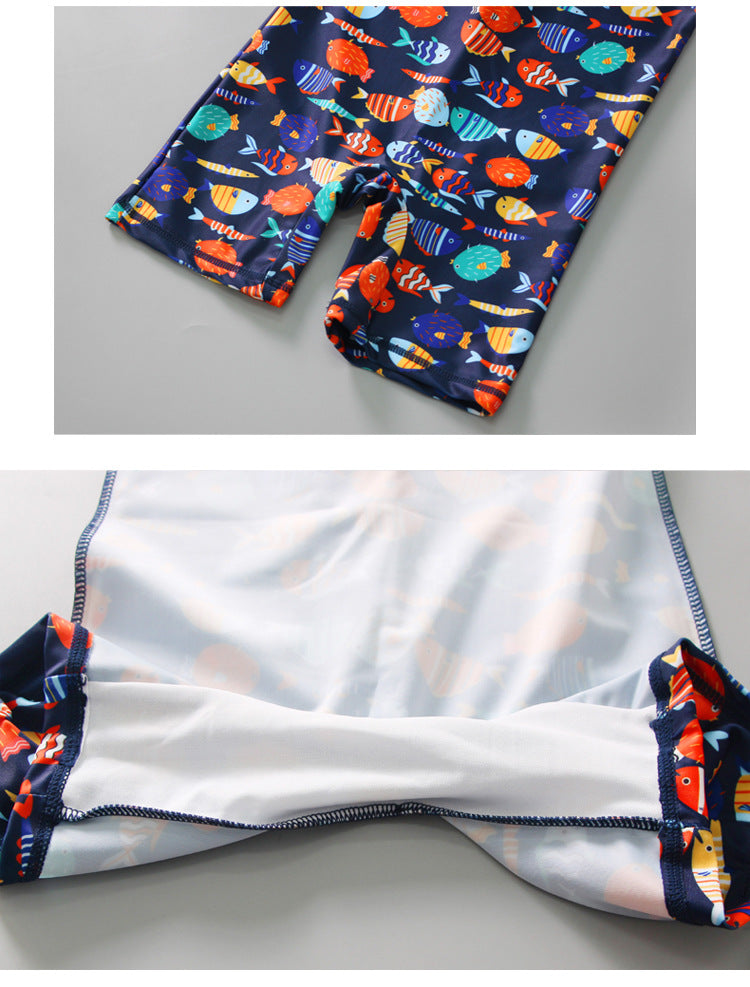 Children's Swimsuit Boy British Keep Warm