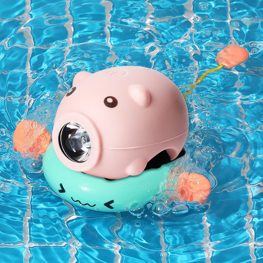 Children's Bicycle Piggy Horn Light USB Charging