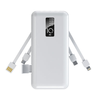 Mini Creative Large Capacity 20000 Power Bank With Cable