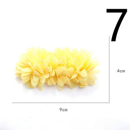 Fabric Flower Rose Sticky Head DIY Handmade Headdress