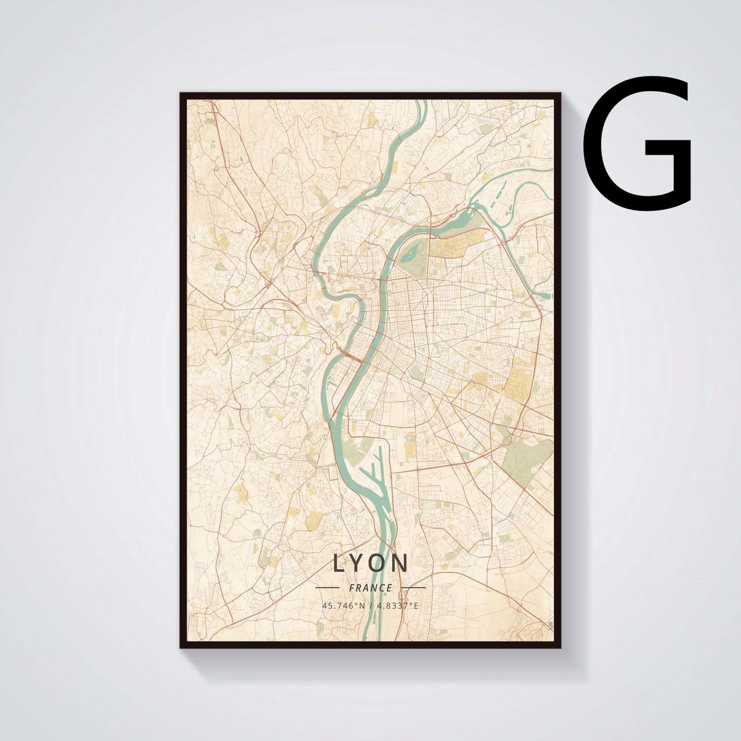 Grenoble Vintage Landscape Canvas Painting Poster