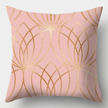 Modern Simple Pillow Home Cushion Geometric Amazon Hot Sale Peach Skin Fabric