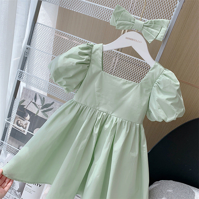 Children's Princess Dress Baby Girl Short Sleeve
