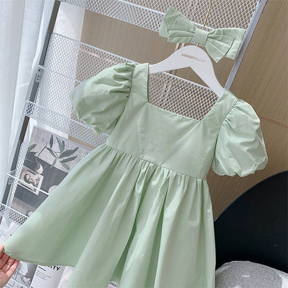 Children's Princess Dress Baby Girl Short Sleeve