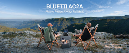 [US Plug] BLUETTI AC2A 300W 204Wh Portable Power Station LiFePO4 Battery Backup Solar Generator 3,000+ Cycle App Camping RV Life