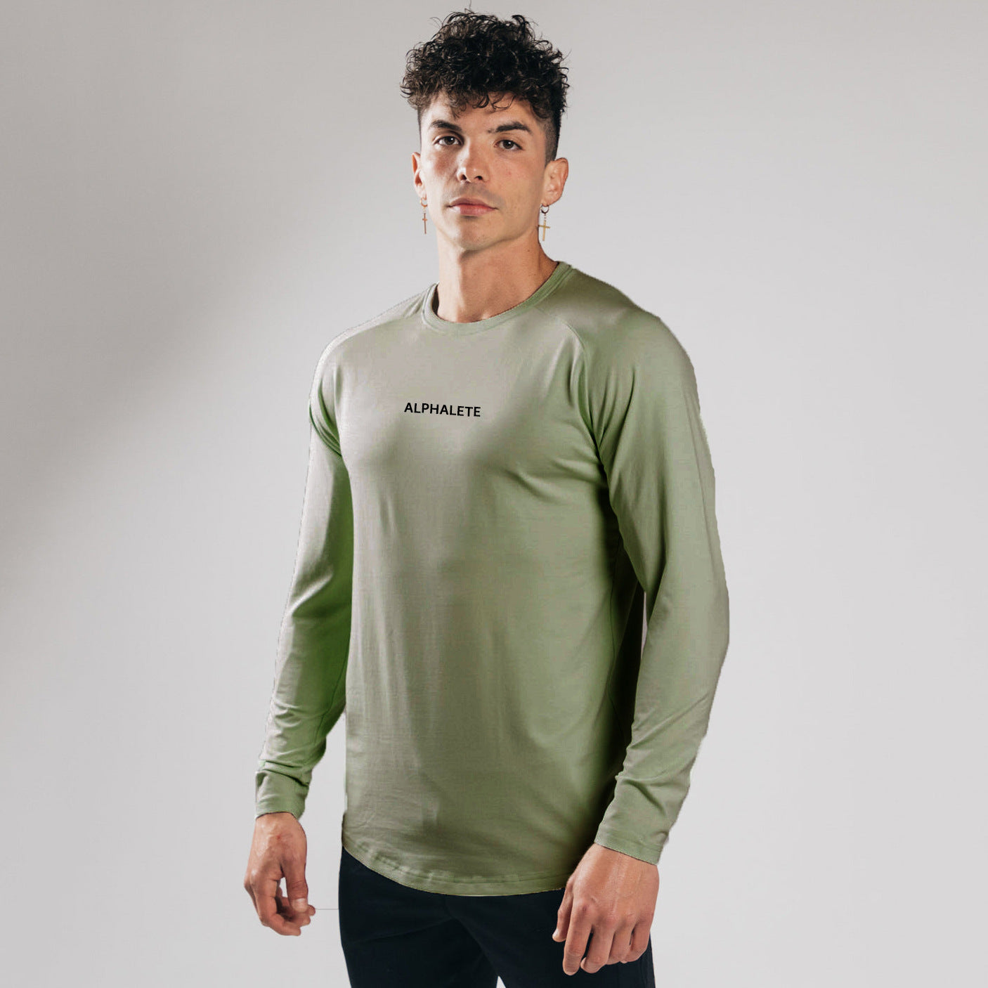 Slim Fit Elastic Cotton Long Sleeve T-shirt Underlay