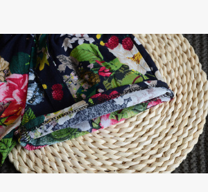 Children's clothing generation 2021 summer new girl Korean version of the tassel short-sleeved T-shirt plus floral shorts 2 piece suit shorts