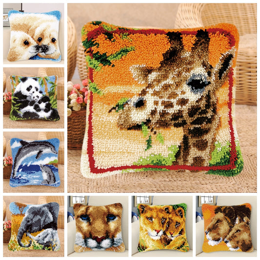 Handmade Wool Embroidered Pillow Diy Material Package