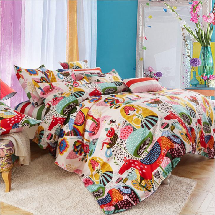 Four-piece cotton bedding with multiple specifications