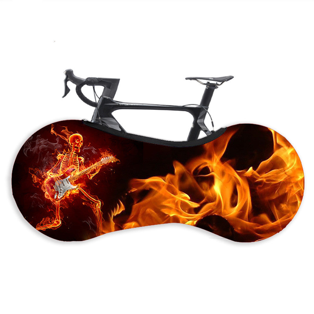 Semi-covering elastic dust cover for bicycle