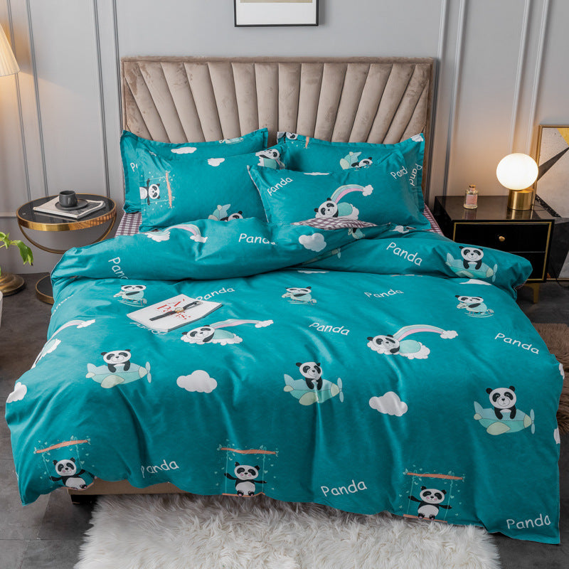 Four piece set of pure cotton wool