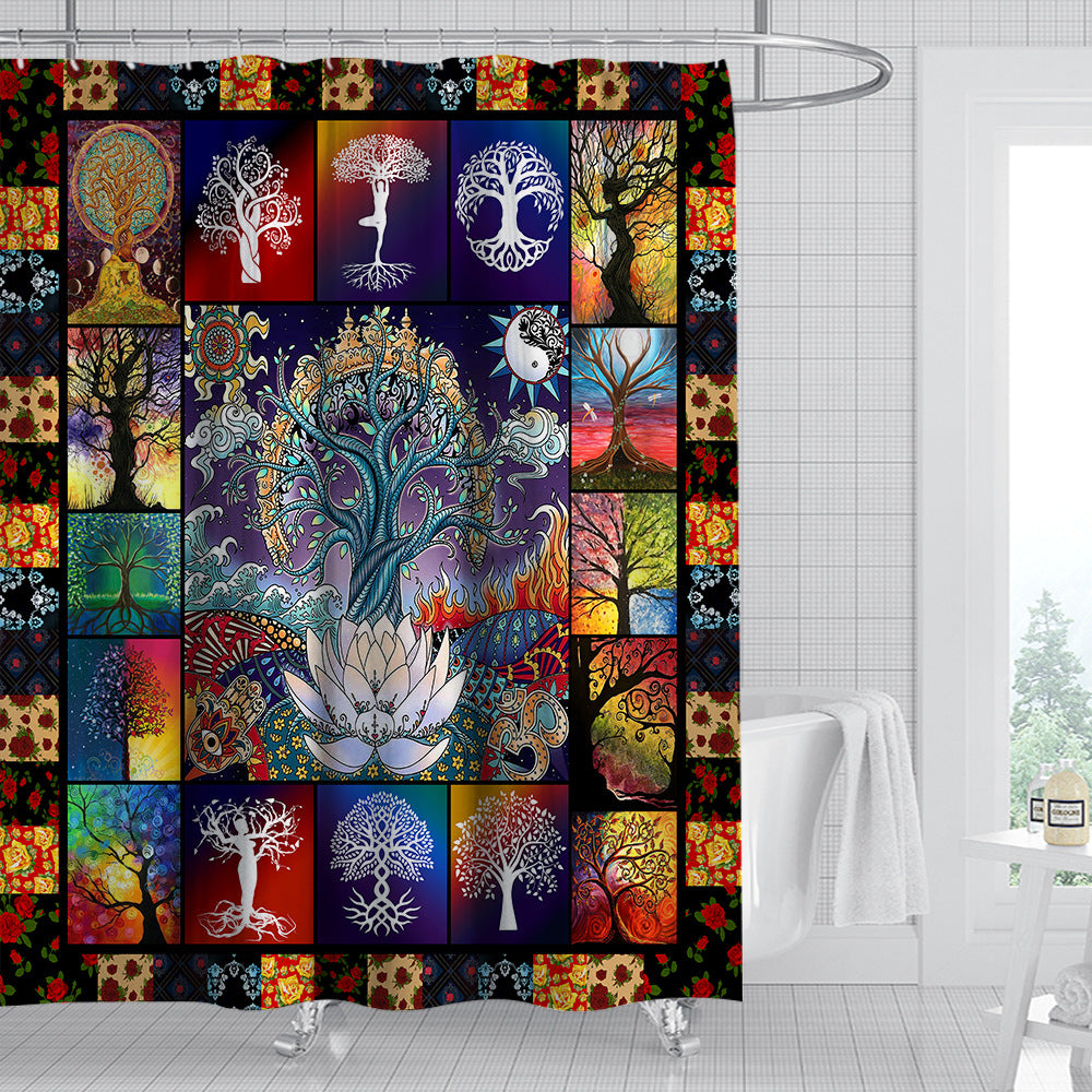 Digital Print-free Bathroom Curtain