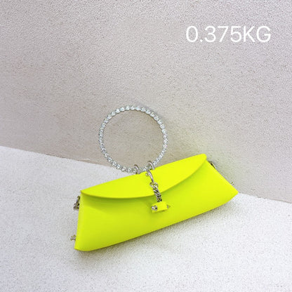 Korea Cross Pattern Rhinestone Ring Chain Portable