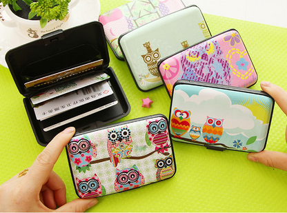 Owl organ card package ultra-thin cute women's multi-card card package bus bank card sets