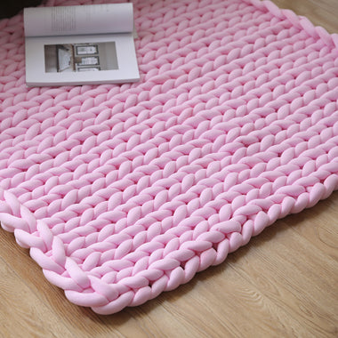 Weaving gravity blanket with wool cloth