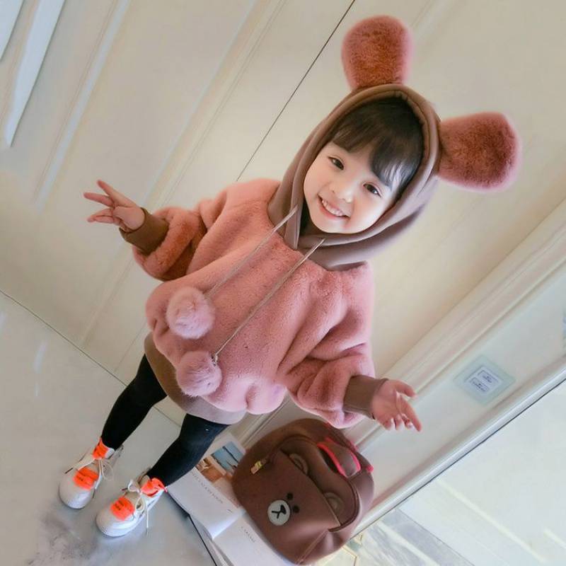 Children's T-shirt Long Sleeve Undercoat Plush Sweater