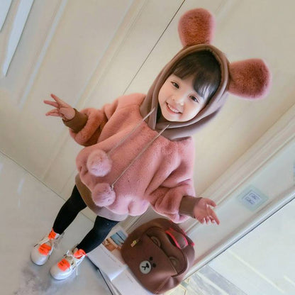 Children's T-shirt Long Sleeve Undercoat Plush Sweater