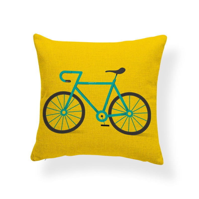 Cotton and linen pillowcase