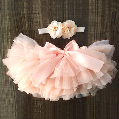 Net yarn half-length skirt children's skirt